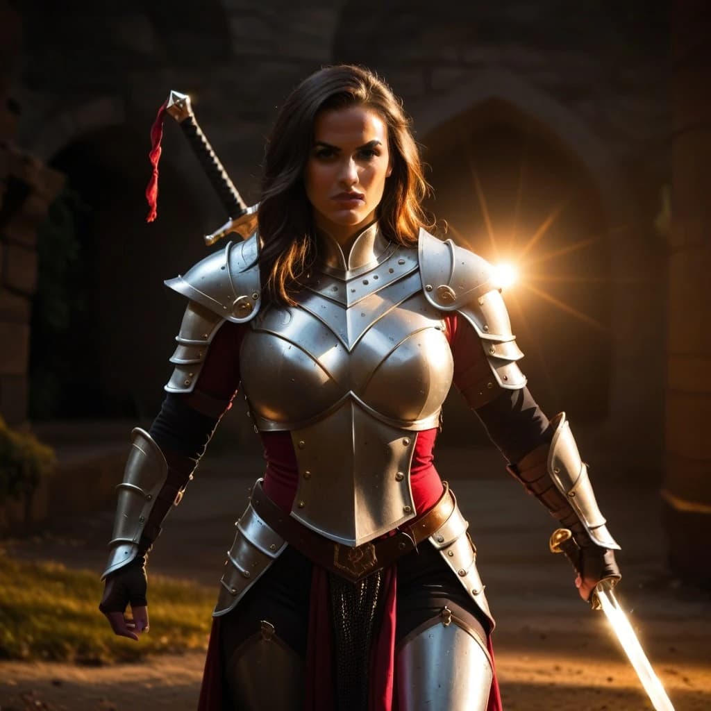 AI generated fantasy warrior cosplay example