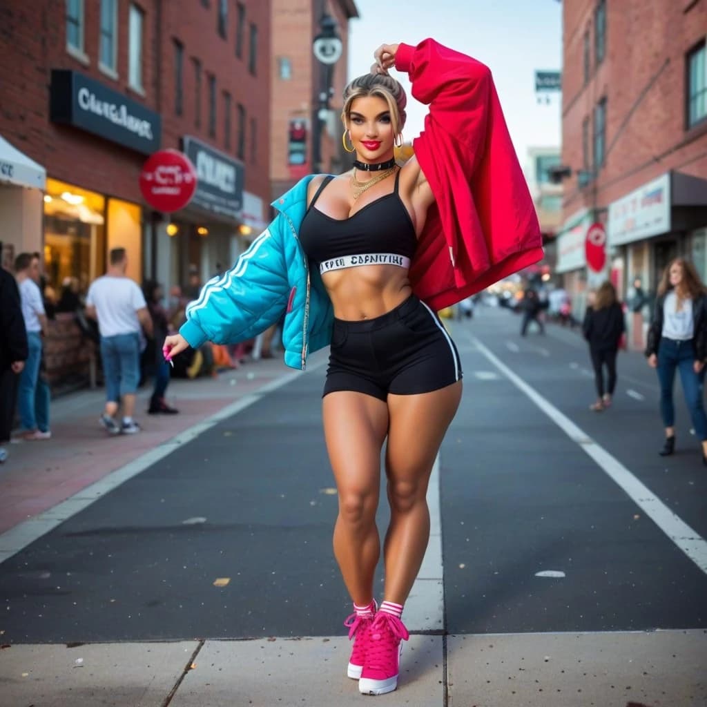 AI generated fashion blogger example